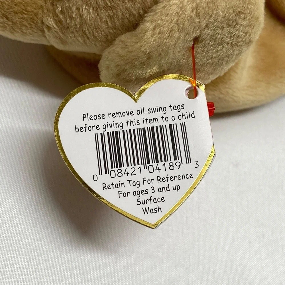 Ty Beanie Babies Fetch Golden Retriever Puppy Dog Retired 1997 1998 Tag Errors‎